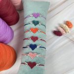 Μακραμέ Βραχιόλι Fly Heart Silvery