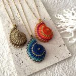 Μακραμέ Κρεμαστό Seashell Μπλε