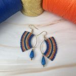 Μακραμέ Σκουλαρίκια Βεντάλια