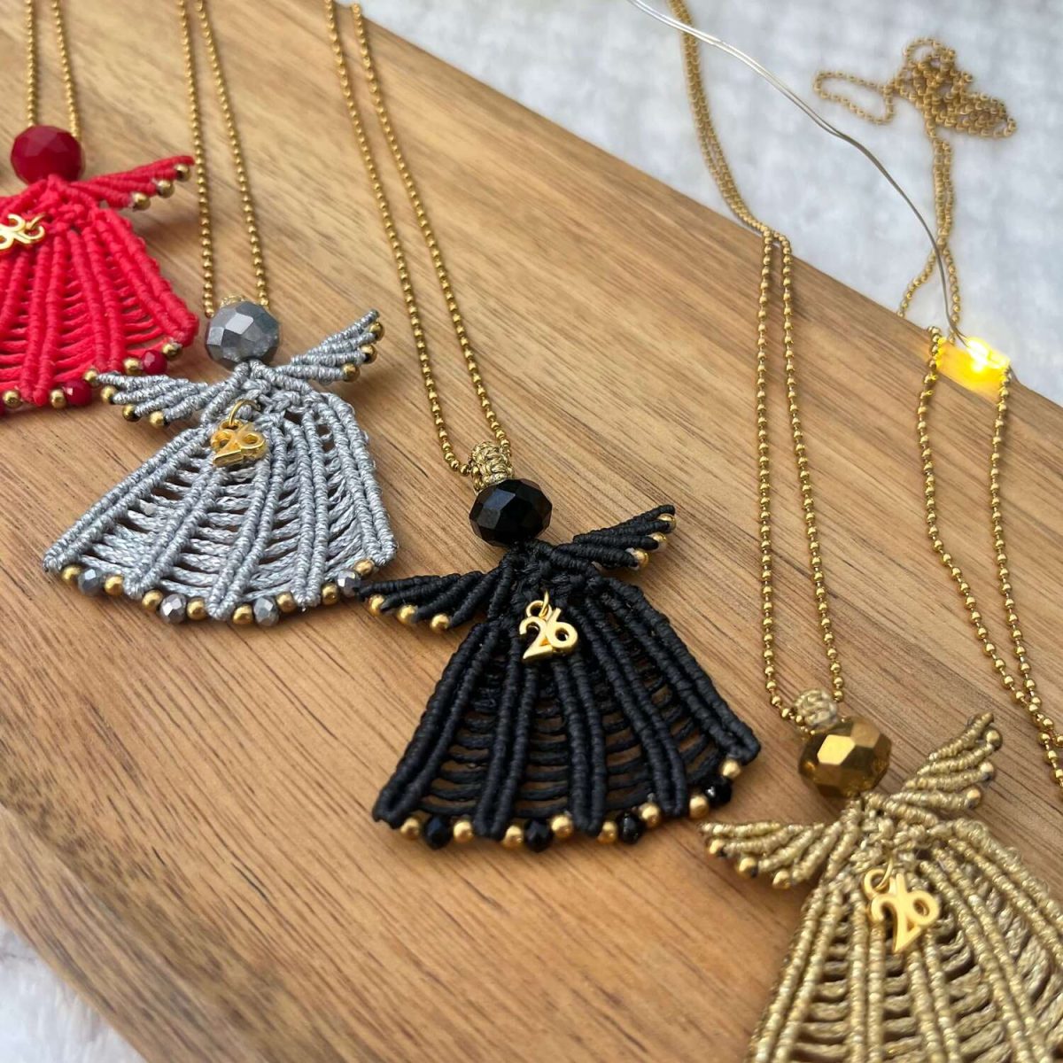 Μακραμέ Κρεμαστό Αγγελάκι - Image 3