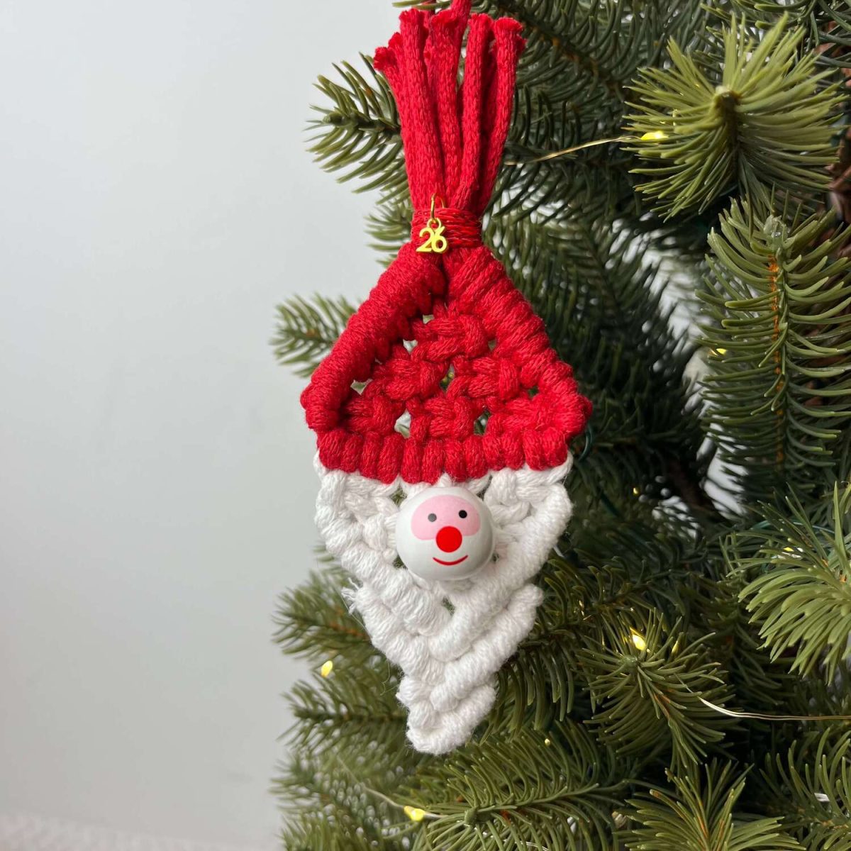 Μακραμέ Στολίδι-Γούρι Αγιοβασιλάκι 26 - Image 2