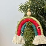 Μακραμέ Στολίδι-Γούρι Ουράνιο Τόξο 26 - Image 2