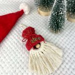 Μακραμέ Στολίδι-Γούρι Santa Clause 26