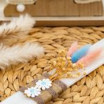 Πασχαλινή Λαμπάδα Με Αποξηραμένα Άνθη