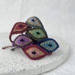 Μακραμέ Βραχιόλι Drgaon's Eye