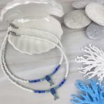 Κολιέ Ατσάλινο Ψαράκι Και Κρύσταλλα