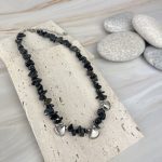 Κρεμαστό Ατσάλινες Αχιβάδες Και Μαύρα Τσιπς Κοχυλιού