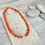 Κολιέ Με Φυσικό Μαργαριτάρι Και Τσιπς Κοχυλιού