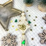 Μακραμέ Στολίδι-Γούρι Χριστουγεννιάτκο Δέντρο 26