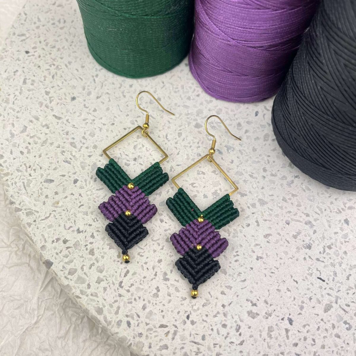 Μακραμέ Σκουλαρίκια Arrows - Image 3