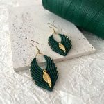 Μακραμέ Σκουλαρίκια Feather Drop