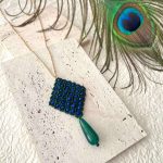 Μακραμέ Κρεμαστό Peacock Feather